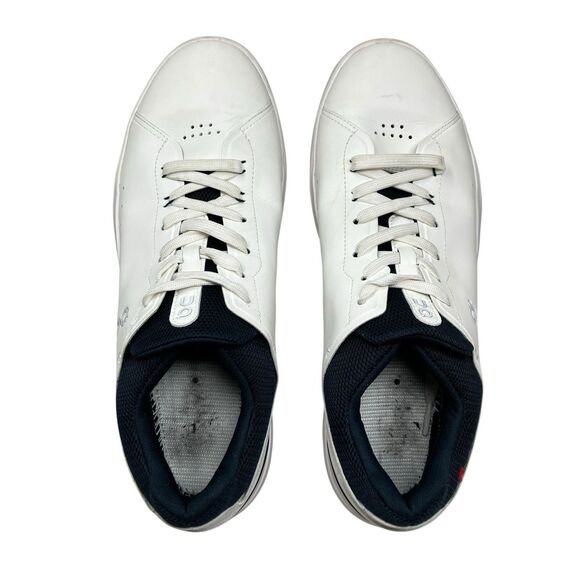 On Running Sneakers Mens 11 White Leather The Roger Advantage INSOLES MISSING main image 9